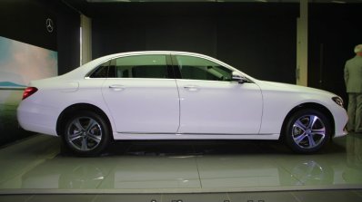 2017 Mercedes E 220 d LWB side launched in India