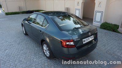 2017 Skoda Octavia rear three quarter revealed for India images