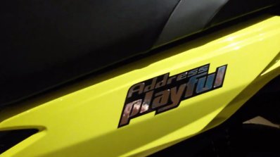 2017 Suzuki Address Playful badging