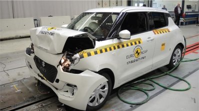 2017 Suzuki Swift Frontal Full Width test