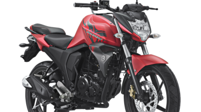 2017 Yamaha Byson Matte Red front three quarter