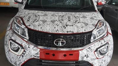 Berry Red Tata Nexon front snapped