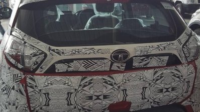 Berry Red Tata Nexon rear snapped