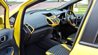 Custom Ford EcoSport with Triple Yellow Matte Paint Job interior