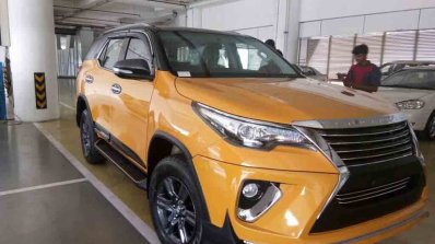 Custom Toyota Fortuner with new Nippon body kit front quarter