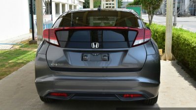 Honda Civic hatchback rear spotted at Honda India plant