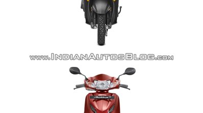 Honda Cliq vs Honda Activa - Spec sheet comparison front