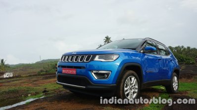 Jeep Compass front three quarter review