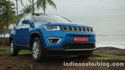 Jeep Compass front three quarters view review