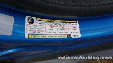 Jeep Compass tire pressure rating review