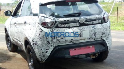 Lower variant of Tata Nexon rear spied