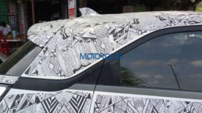 Lower variant of Tata Nexon spied antenna