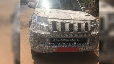 Mahindra TUV500 (TUV300 XL) front spied by IAB Reader