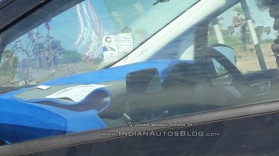 Panther Black 2017 Ford EcoSport interior spy shot