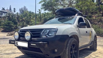 Renault Duster pickup front in India