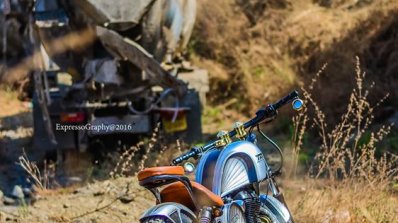 Royal Enfield Thunderbird 350 Rudra by Maratha Motorcycles rear three quarter right