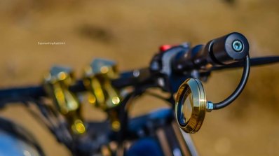 Royal Enfield Thunderbird 350 Rudra by Maratha Motorcycles rear view mirror