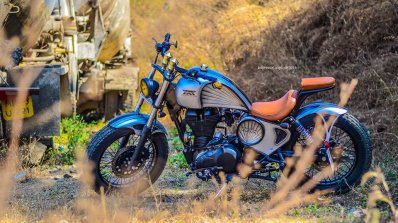 Royal Enfield Thunderbird 350 Rudra by Maratha Motorcycles side closeup