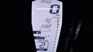 TVS Apache RR 310S instrumentation with white backlight