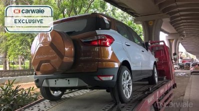 2017 Ford EcoSport (facelift) rear three quarters spy shot