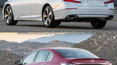 2018 Honda Accord vs. 2016 Honda Accord rear three quarters