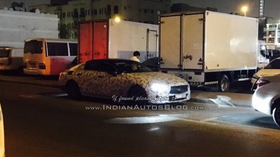 2018 Mercedes CLS front three quarters left side spy shot