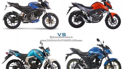 Bajaj Pulsar NS160 comparo side right