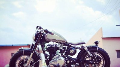 Custom built Royal Enfield Old School by Bulleteer Customs side left