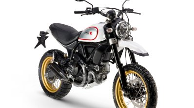Ducati Scrambler Desert Sled front three quarter
