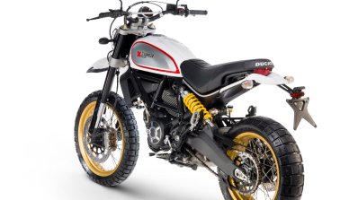 Ducati Scrambler Desert Sled rear three quarter