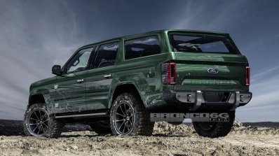 Ford Bronco 4-door rear three quarters rendering fifth image
