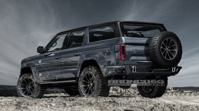 Ford Bronco 4-door rear three quarters rendering third image