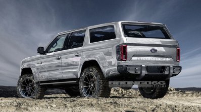 Ford Bronco 4-door rear three quarters rendering