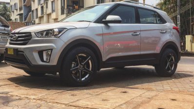 Hyundai Creta modified with 18-inch wheels