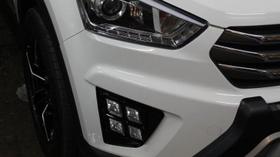 Hyundai Creta modified with 'ice cube' foglamps off
