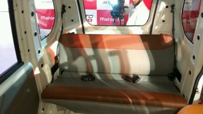 Mahindra Jeeto Minivan India launch rear seat