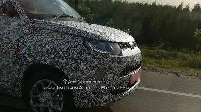 Mahindra KUV100 Facelift Spy Shots Nose