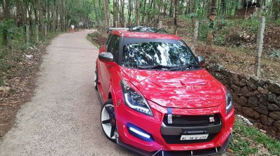 Maruti Swift modded Nissan GT-R front