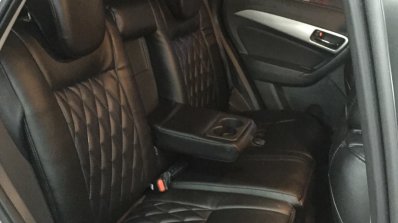 Maruti Vitara Brezza custom black leather upholstery rear