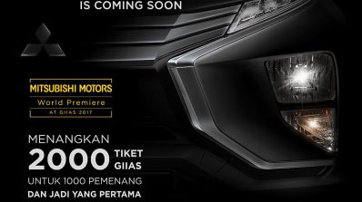 Mitsubishi Expander (Mitsubishi XM production) tease headlamp and bumper