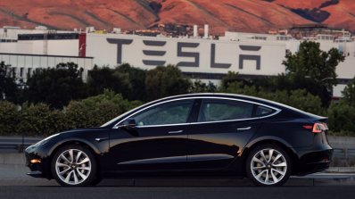 Production Tesla Model 3 profile