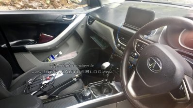 Production-spec Tata Nexon interior spotted up close