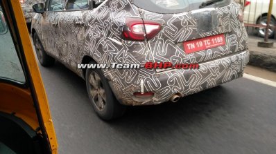 Renault Captur (Renault Kaptur) rear three quarters spy shot Vellore