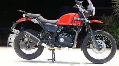 Royal Enfield Himalayan candy colours red rear side right