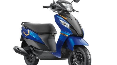 Suzuki Let's dual tone blue front three quarter