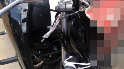 TVS Apache RTR 160 facelift fuel tank extension