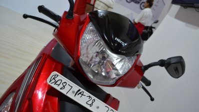 2017 Hero Maestro Edge Red at Nepal Auto Show headlamp