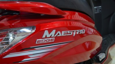 2017 Hero Maestro Edge Red at Nepal Auto Show side panel
