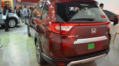 2017 Honda BR-V rear three quarters at Nepal Auto Show