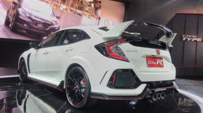 2017 Honda Civic Type R rear three quarter at the 2017 GIIAS Live
